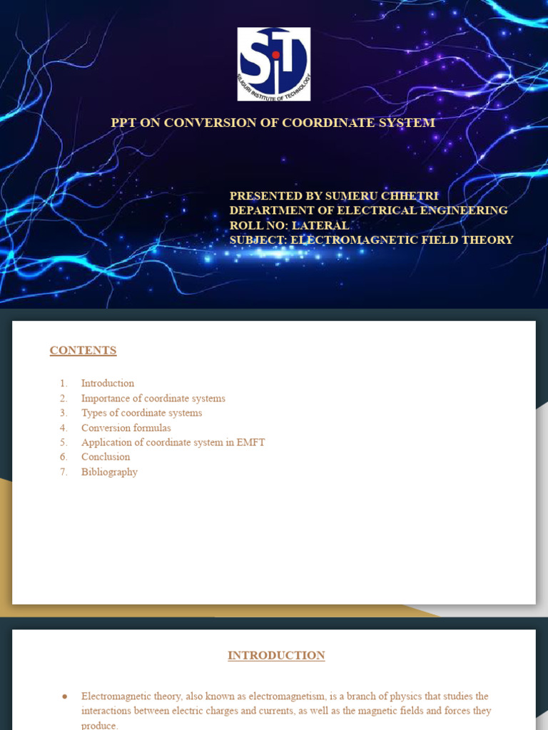 Sumeru Chhetri Ee Lateral Emft | PDF | Coordinate System | Electromagnetism