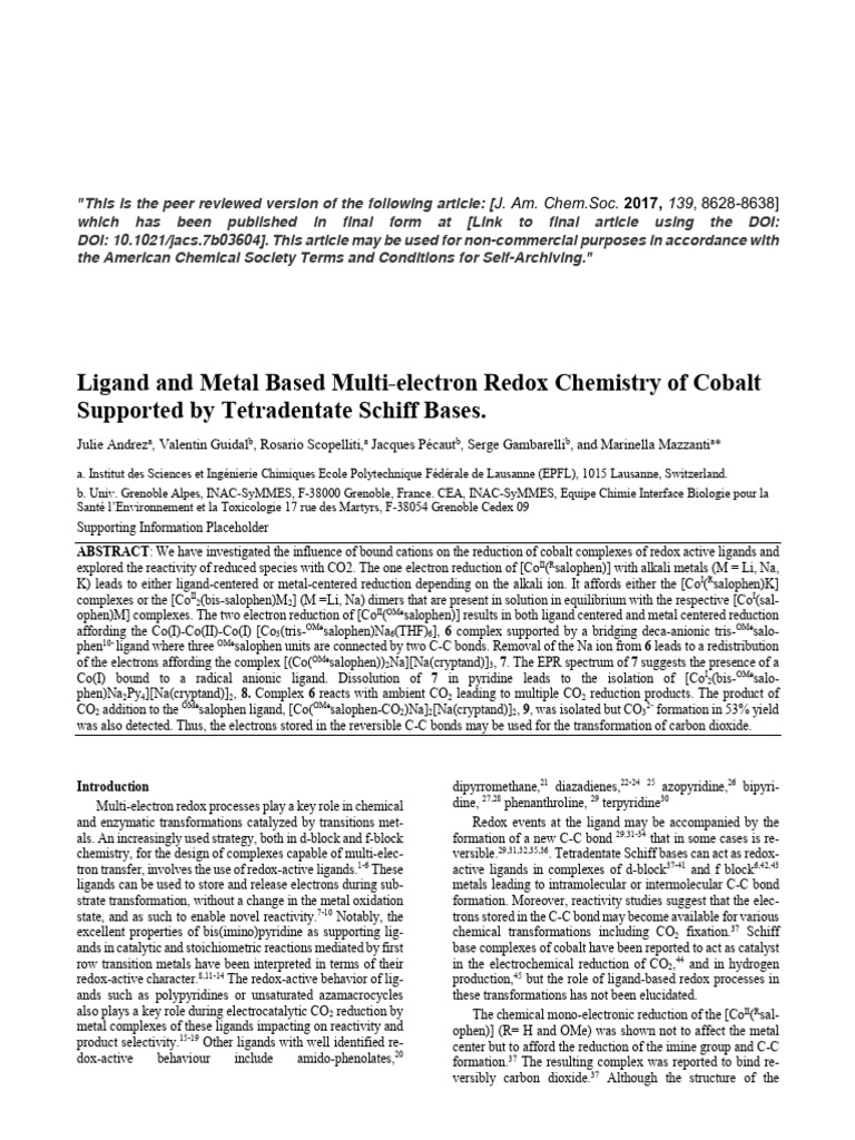 65 | PDF | Coordination Complex | Ligand