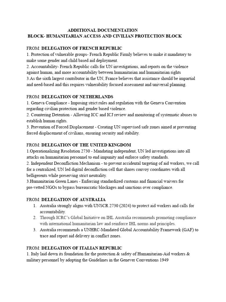 Additional Documentation | PDF | Humanitarian Aid | International ...