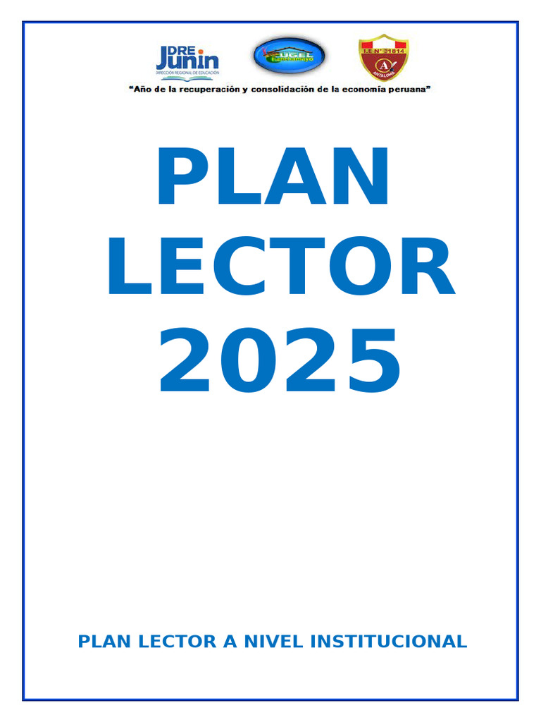 Plan Lector Institucional y RD 2025 | PDF | Educación primaria | Enseñando