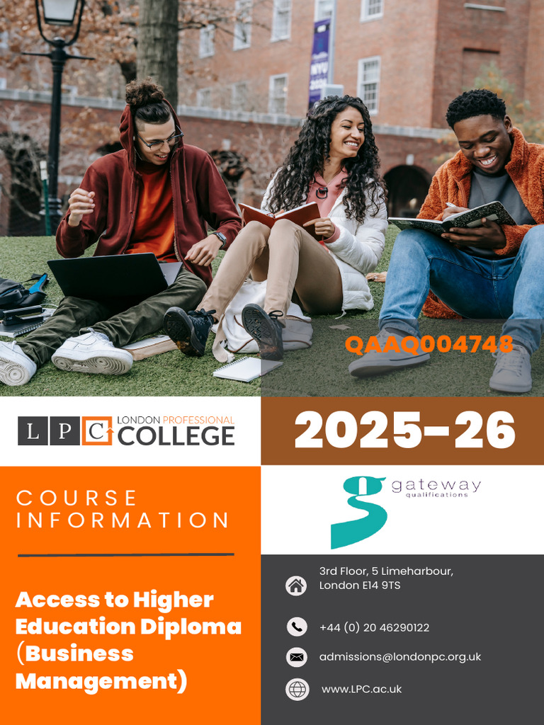 LPC Access To Higher Education Diploma (Business Management) Brochure | PDF