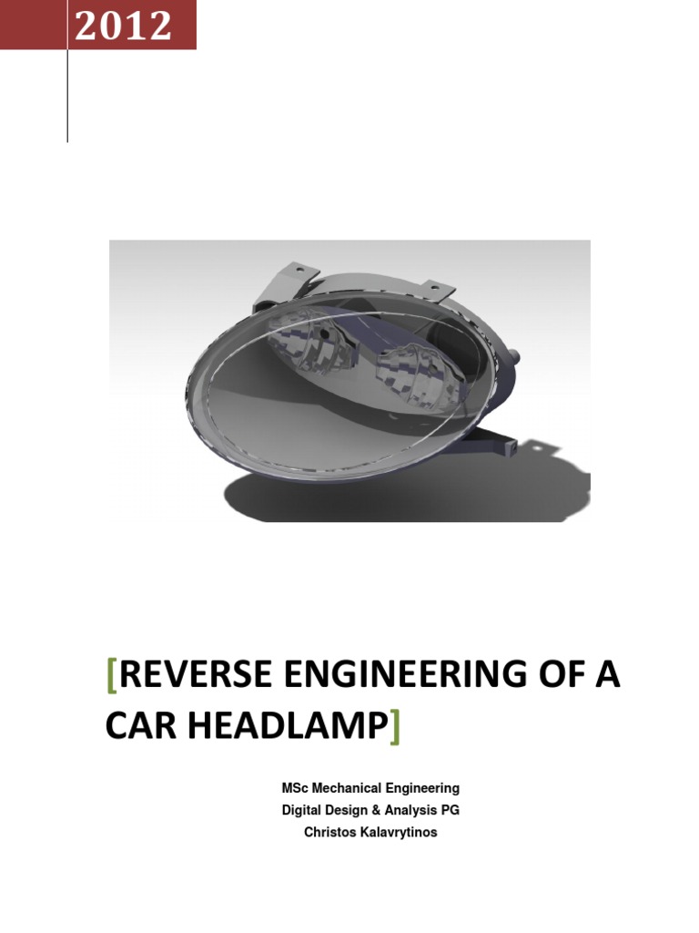 Reverse Engineering Car Headlamp Design | PDF | Headlamp | Computer ...