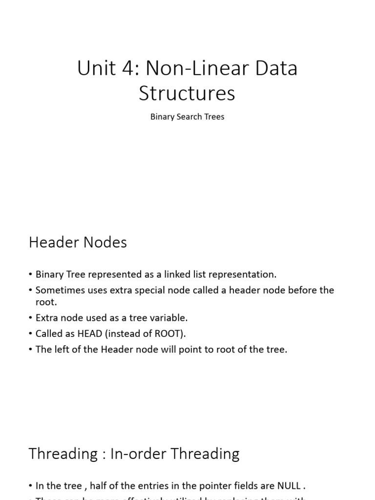 Unit 4 Non Linear Data Structures Part2 | PDF | Computer Programming ...