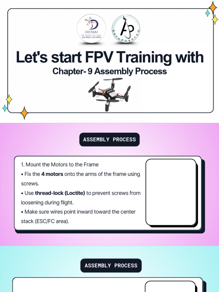 FPV Assembly Process | PDF | Electronics | Electrical Engineering