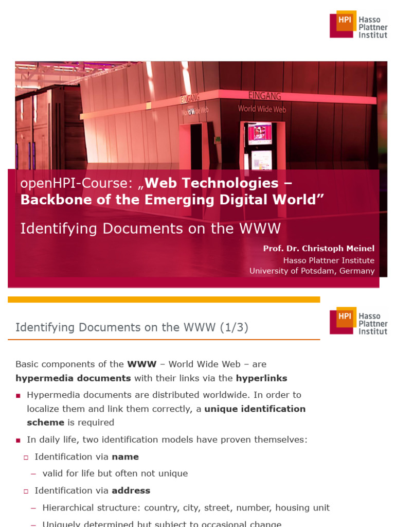 W1-03_URI_Identifying_Documents_on _the_WWW_ | PDF | Uniform Resource ...
