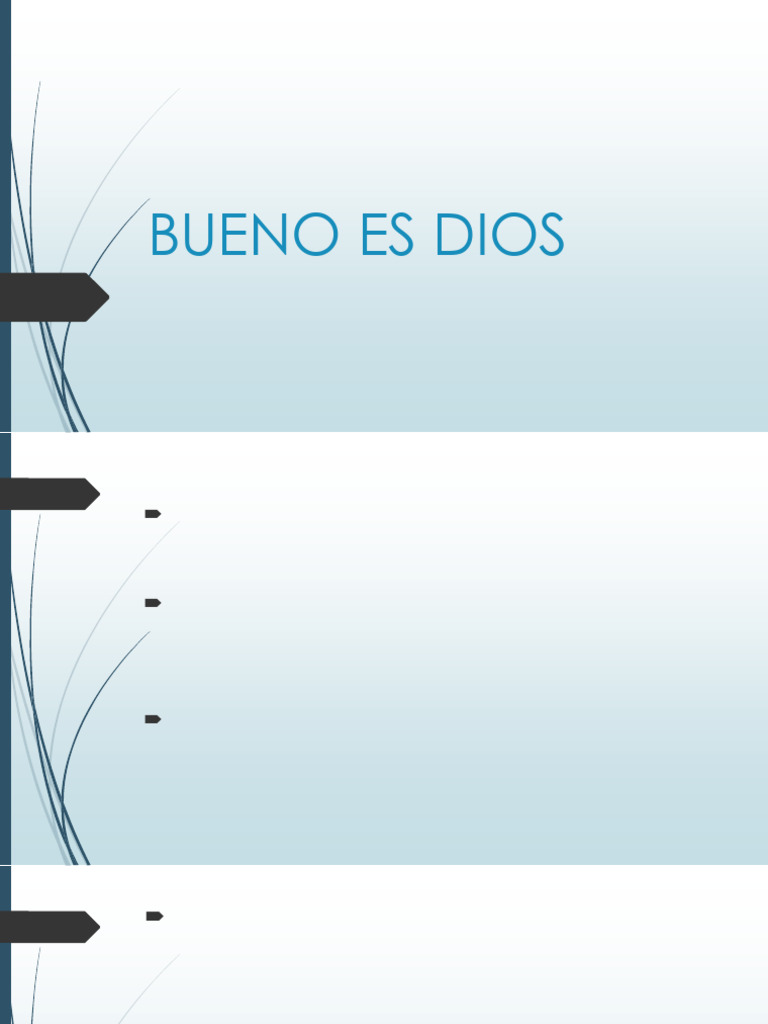 Bueno Es Dios | PDF