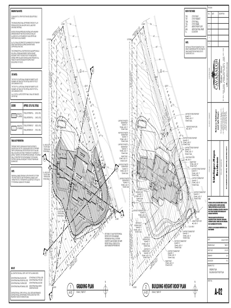 A 01 A 04 Sidelinger Hayes Residence A 02 - Grading Plan | PDF | Water ...