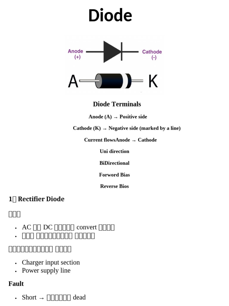 Diode Explain | PDF