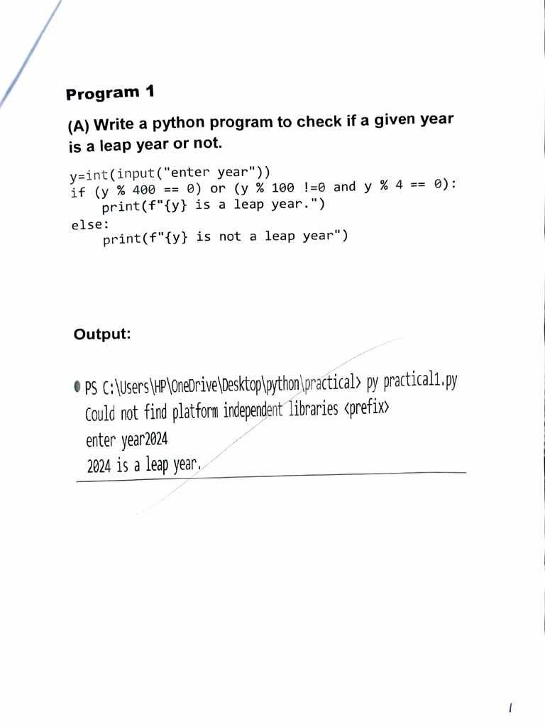 Python Practical | PDF