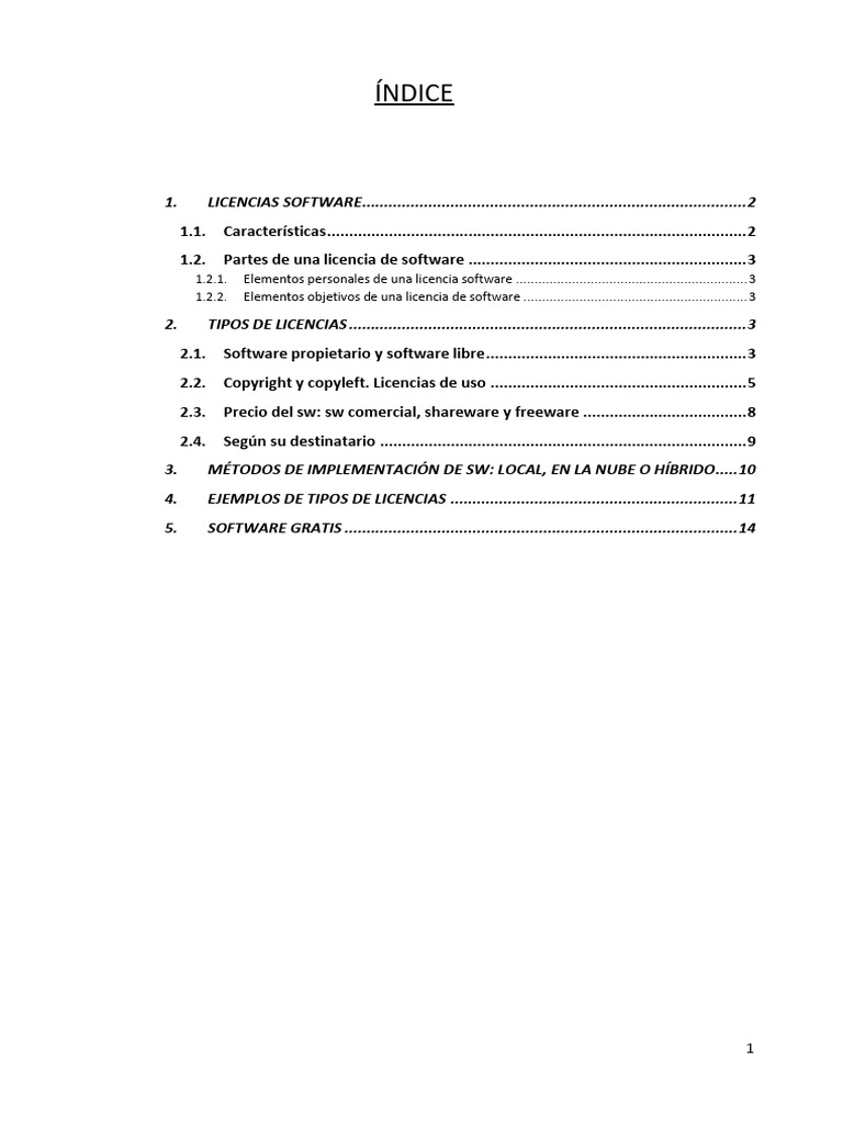 Licencias SW | PDF | Fabricante Original de Equipo | Software libre