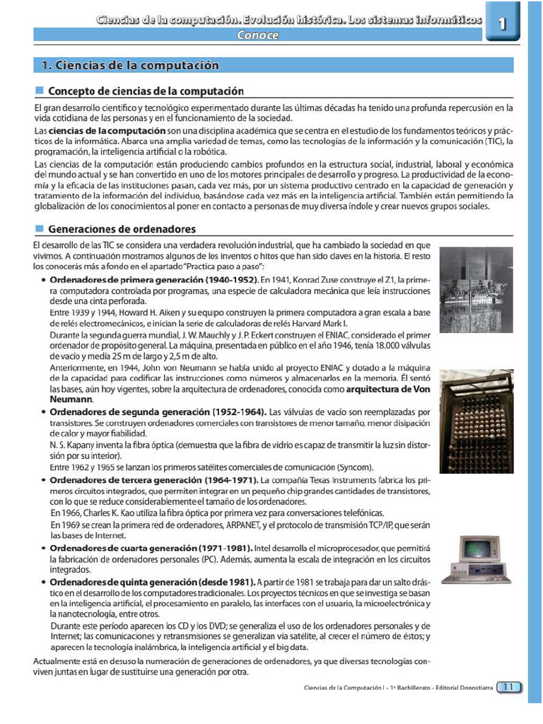 Unidad 1 - Ciencias de La Computación | PDF