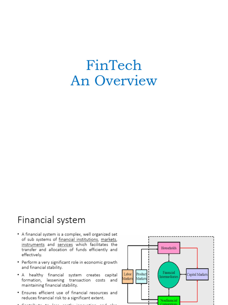 lec1 | PDF | Finance & Money Management | Financial Technology