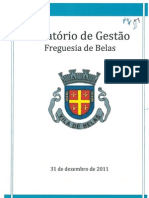Junta de Freguesia de Belas - Relatório Gestão 2011