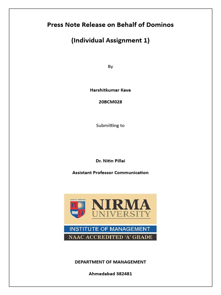 20bcm028 Assignment Bcom 1 | PDF