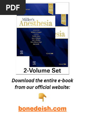 Miller's Anesthesia, 2-Volume Set 10th Edition PDF | PDF