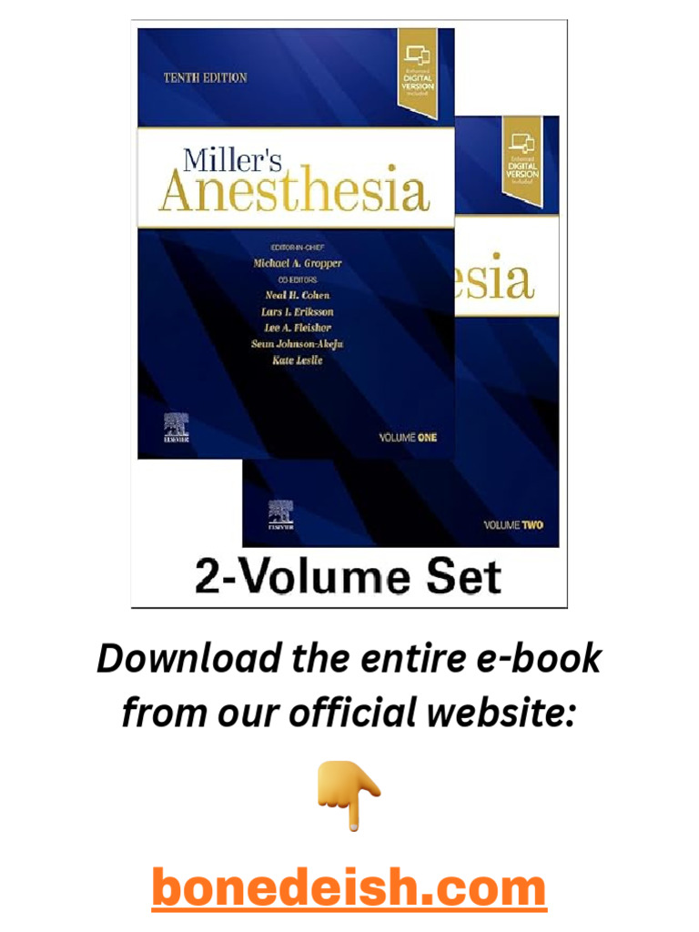 Miller's Anesthesia, 2-Volume Set 10th Edition PDF | PDF