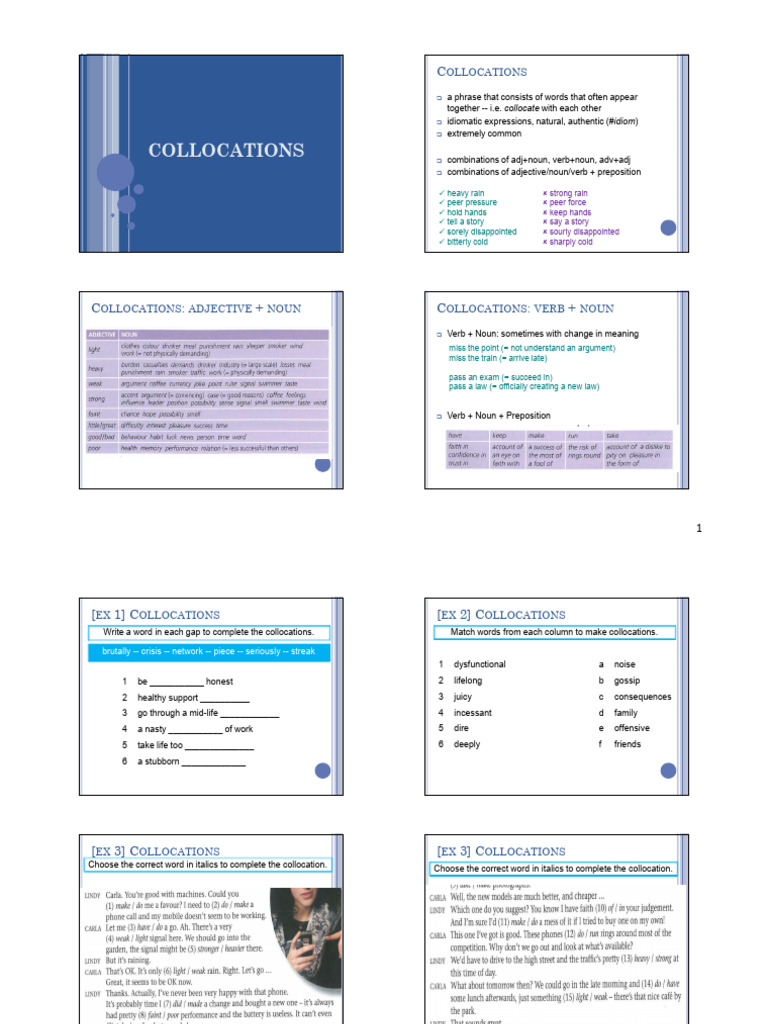 2 Collocations | PDF | Verb | Idiom