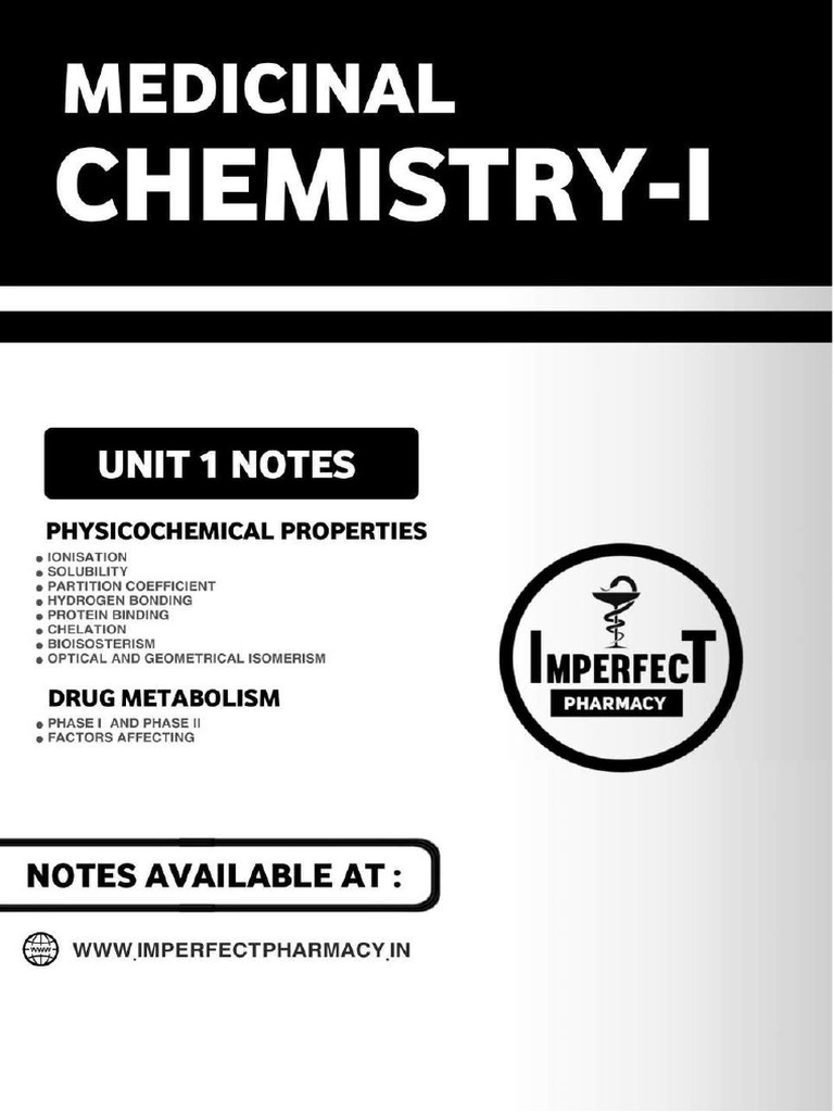 UNIT 1 Medicinal Chemistry I IMPERFECT PHARMACY Compressed - PDF ...