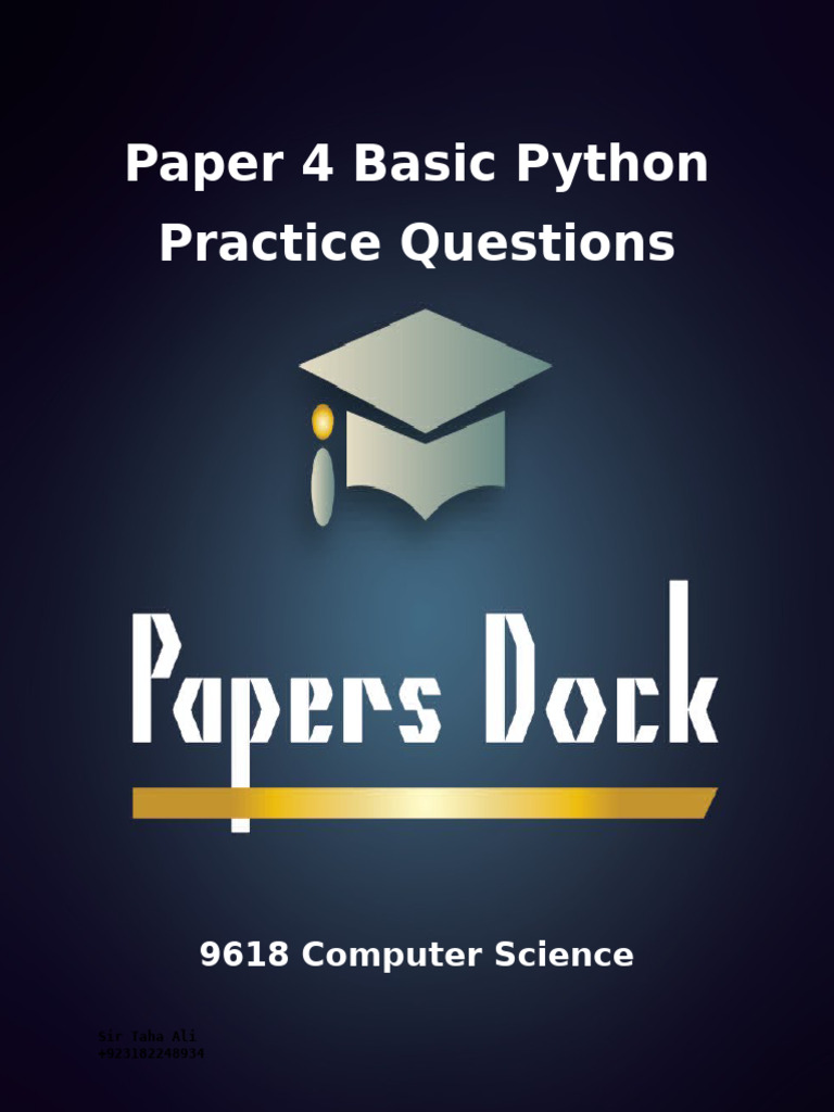 1766881237391-paper-4-basic-python-assignment (1) | PDF | Area | String ...