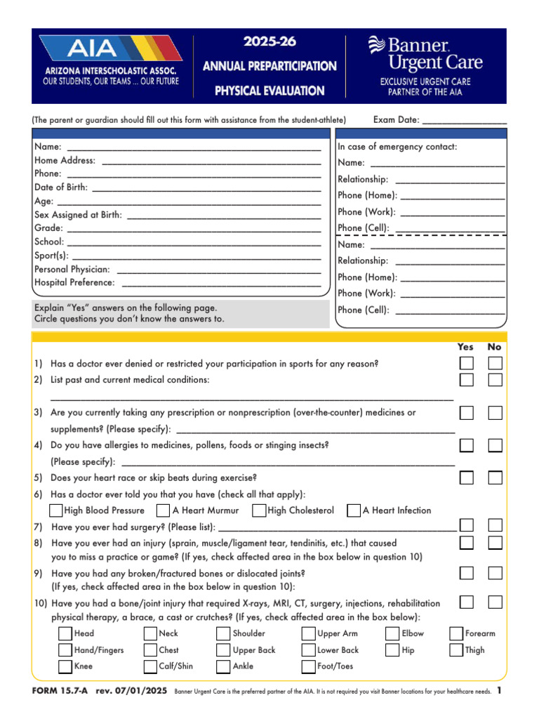 Forms 157 A D | PDF | Concussion | Informed Consent