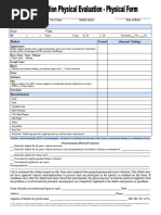 Arkansas Sports Physical Examination Form | PDF | Heart | Physical ...