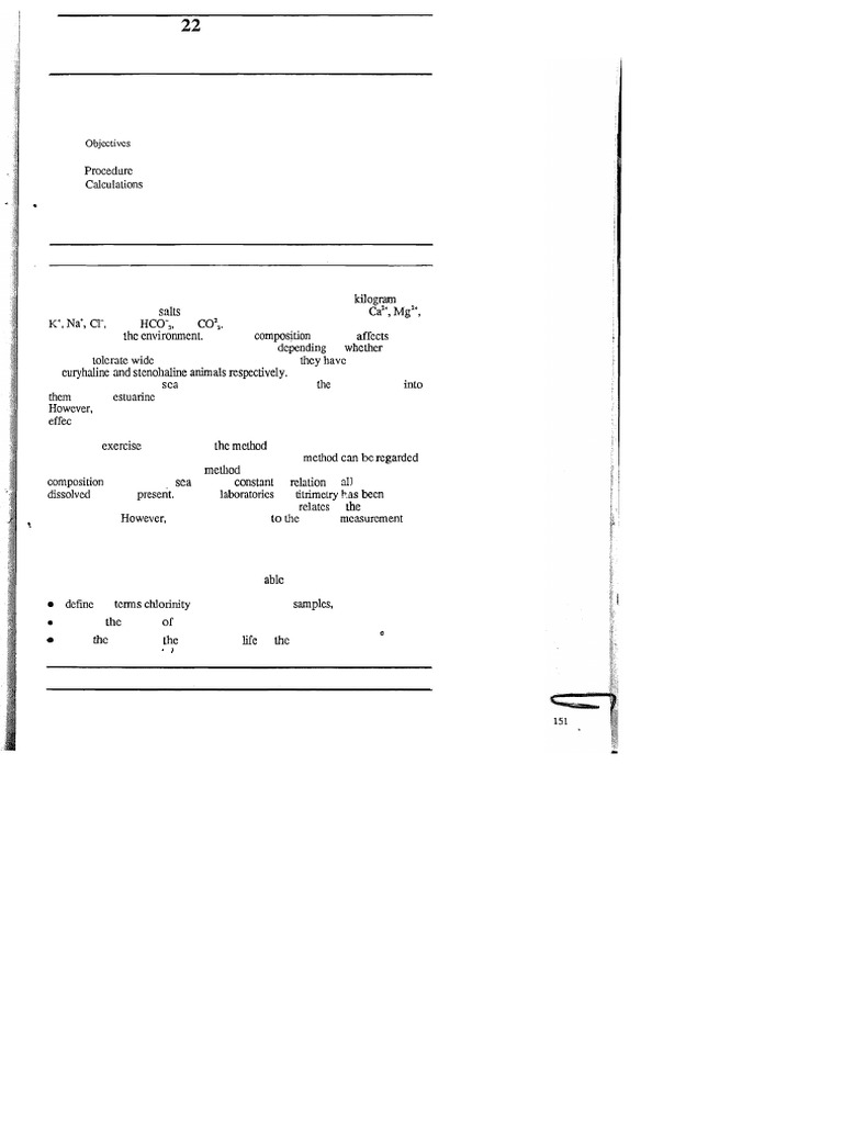 Salinity of Water Samples | PDF | Salinity | Salt (Chemistry)