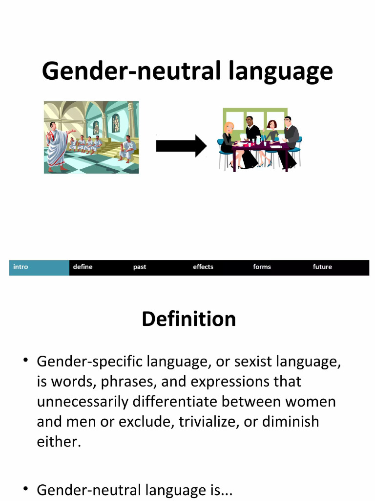 Gender Neutral Language | PDF