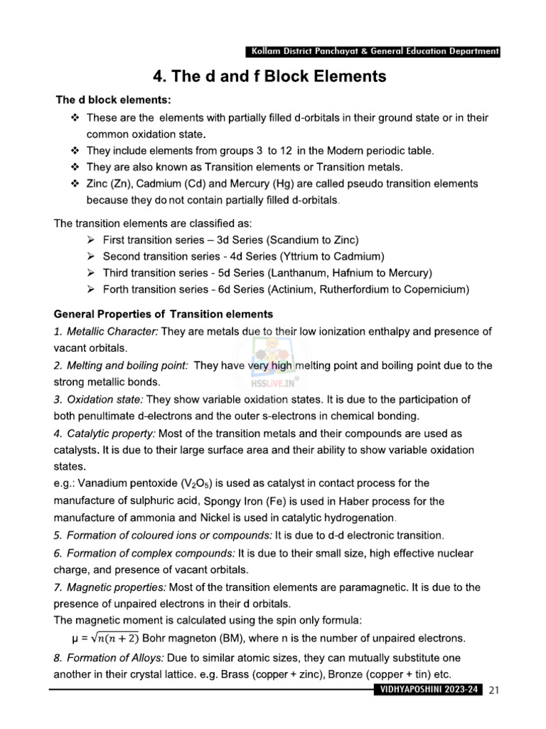 +2 Chemistry Notes - pdf-1 | PDF