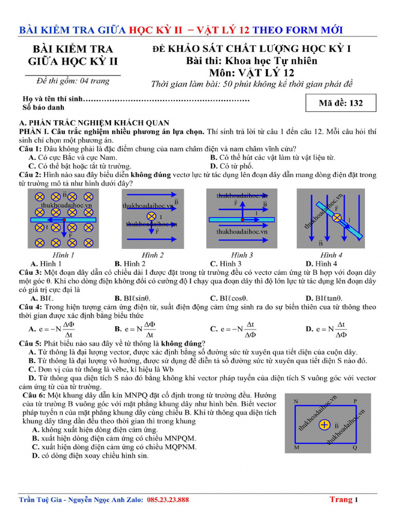 De On Tap Giua Ky 2 Theo Minh Hoa 2025 de So 02 | PDF