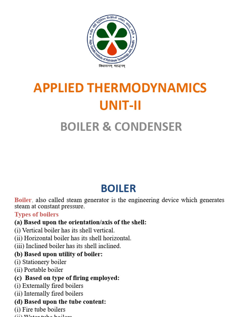 Atd Unit-02 Presentation | PDF | Boiler | Steam