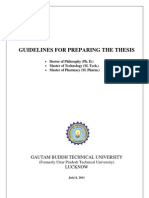 GBTU PhD Thesis Preparation Manual09072011