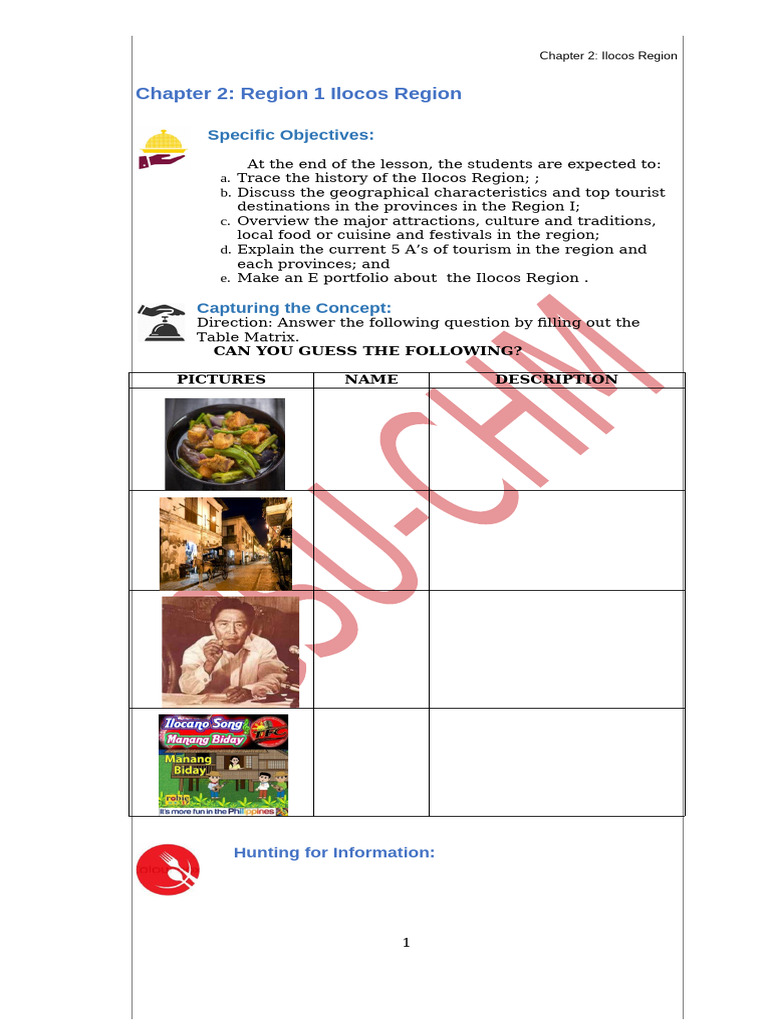 Region-I-1 (1) | PDF | Foods
