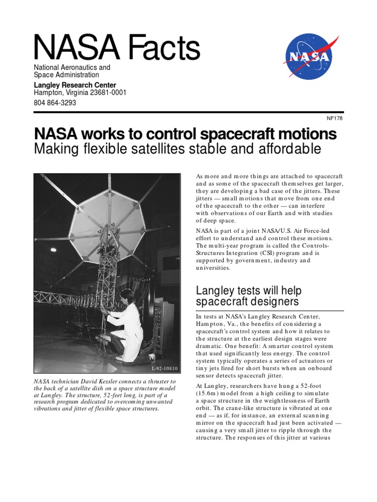 NASA's Control of Spacecraft Jitter | PDF | Hubble Space Telescope | Nasa