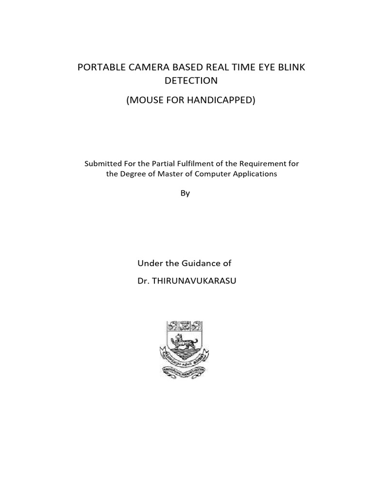 A22101PCA7428-Portable Camera-based Real-time Eye Blink Detection | PDF ...