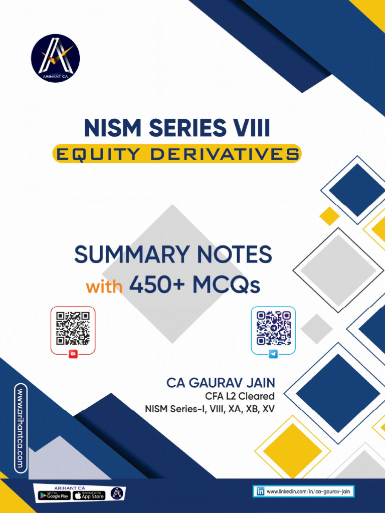 Nism Module Viii (Equity Derivatives) Summary Notes | PDF