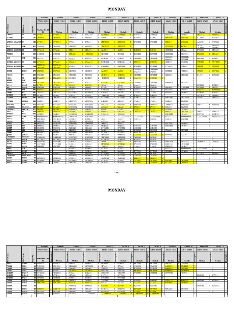 2026 1st Semester Lecturing Time-Table - pdf00 | PDF