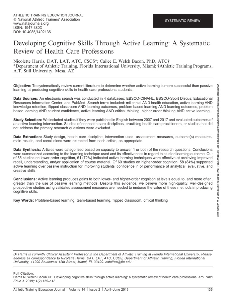 3 Developing Cognitive Skills | PDF | Learning | Critical Thinking