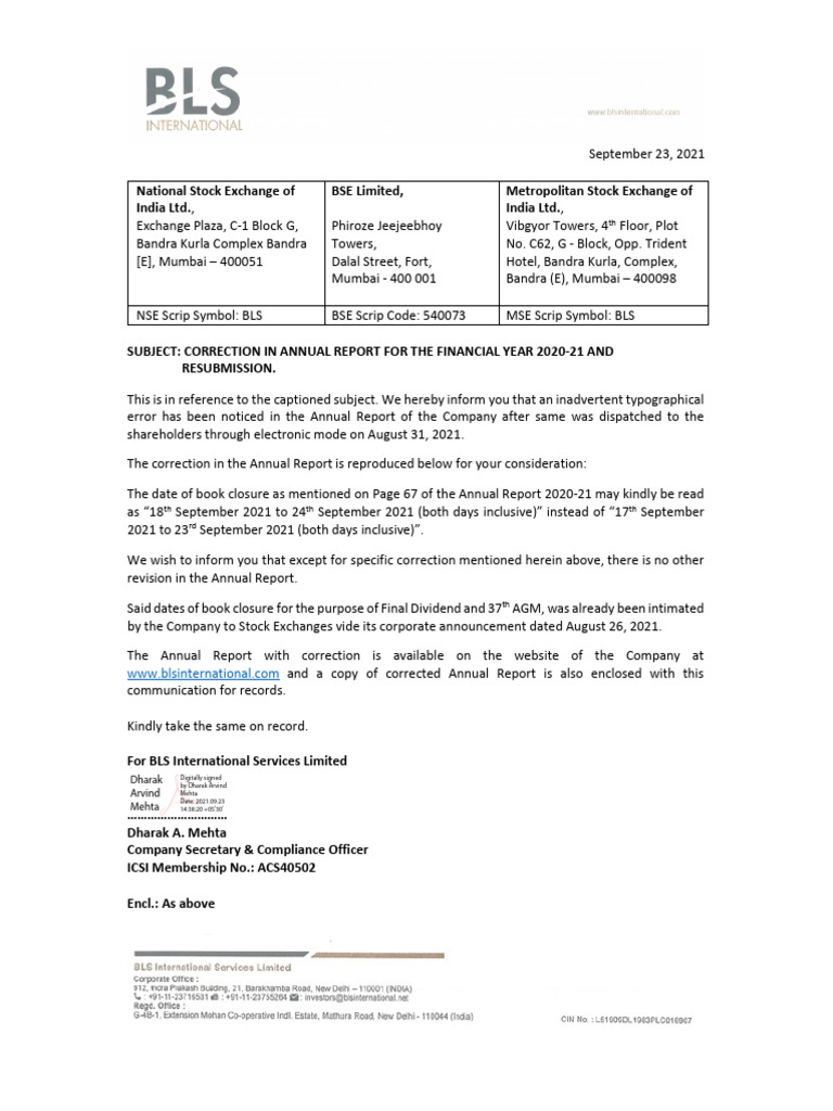 Annual Report FY21_BLS | PDF | Transport Layer Security | Travel Visa