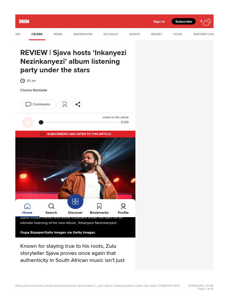 REVIEW | Sjava Hosts ‘Inkanyezi Nezinkanyezi’ Album Listening Party ...