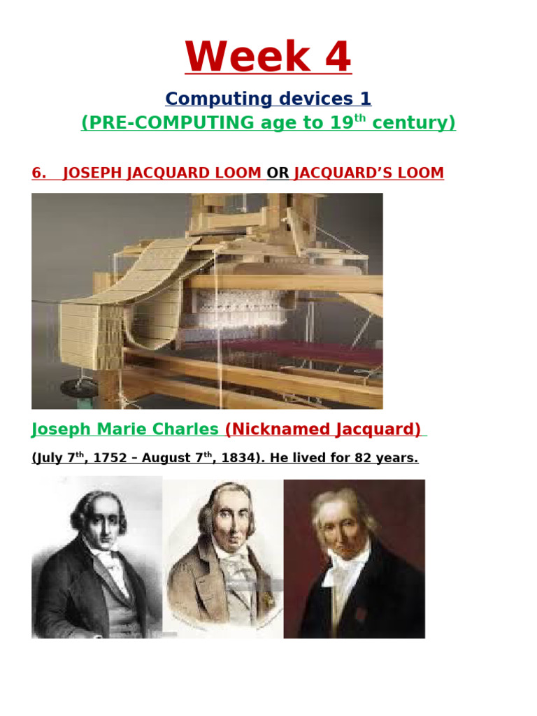 week 4 | PDF | Loom | Mathematics