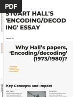 Analyzing Hall's Encoding/Decoding Model | PDF