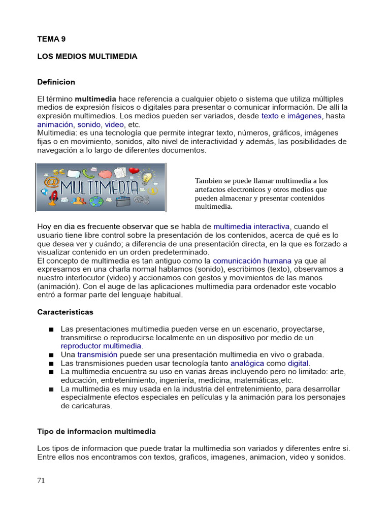 Multimedia | PDF | Multimedia | Informática