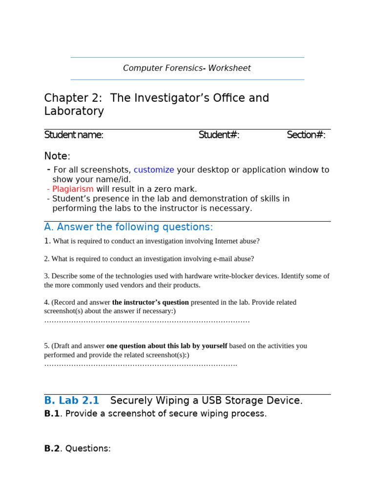 Ch2 Worksheet | PDF