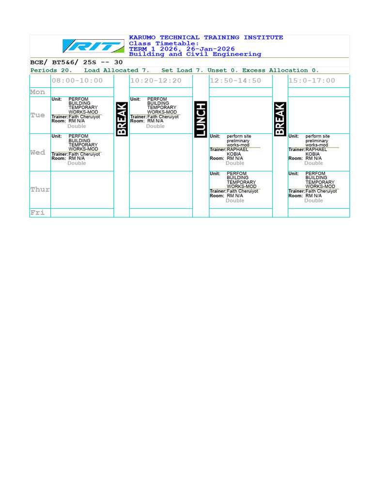 Bce Classes Tt Final Jan 26-1 | PDF