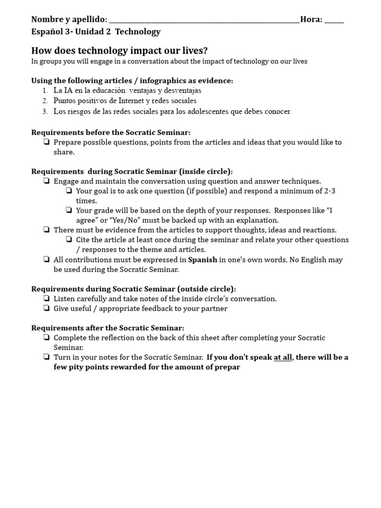 AK 2025 U2 Socratic Seminar 2025 | PDF | Inteligencia artificial ...