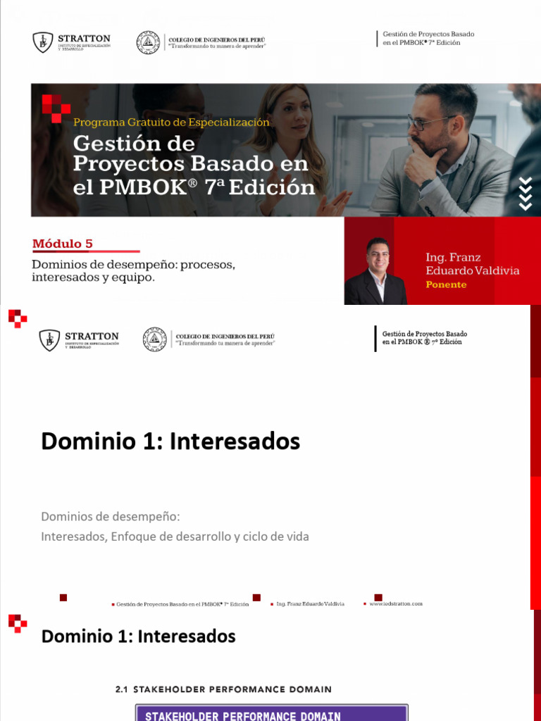 Módulo 5 - Gestión de Proyectos Bajo El Enfoque Del Pmbok 7 Edición ...