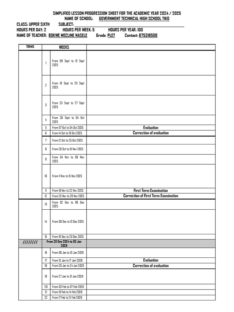 New Lesson Progression Sheet-Uppersixth - Copie | PDF | Economies ...