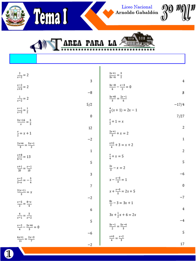 Ejercicios de Práctica 3 Año U | PDF