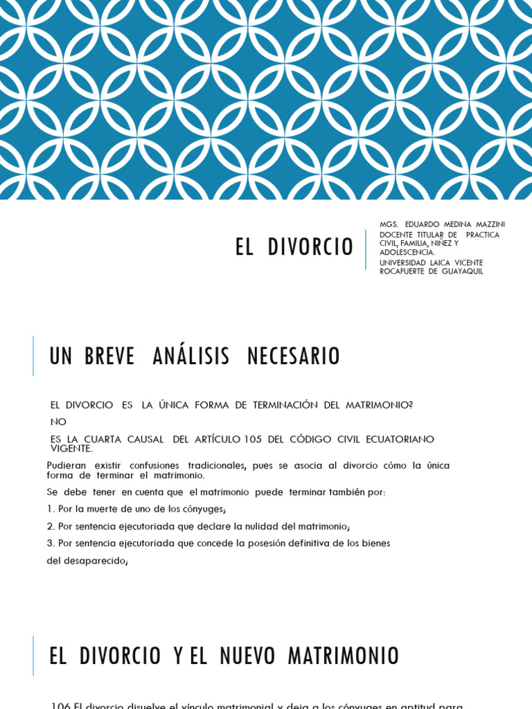 El Divorcio PDF | PDF | Divorcio | Propiedad de la comunidad