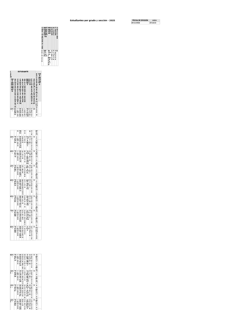 R PT List A Do Estudiantes | PDF